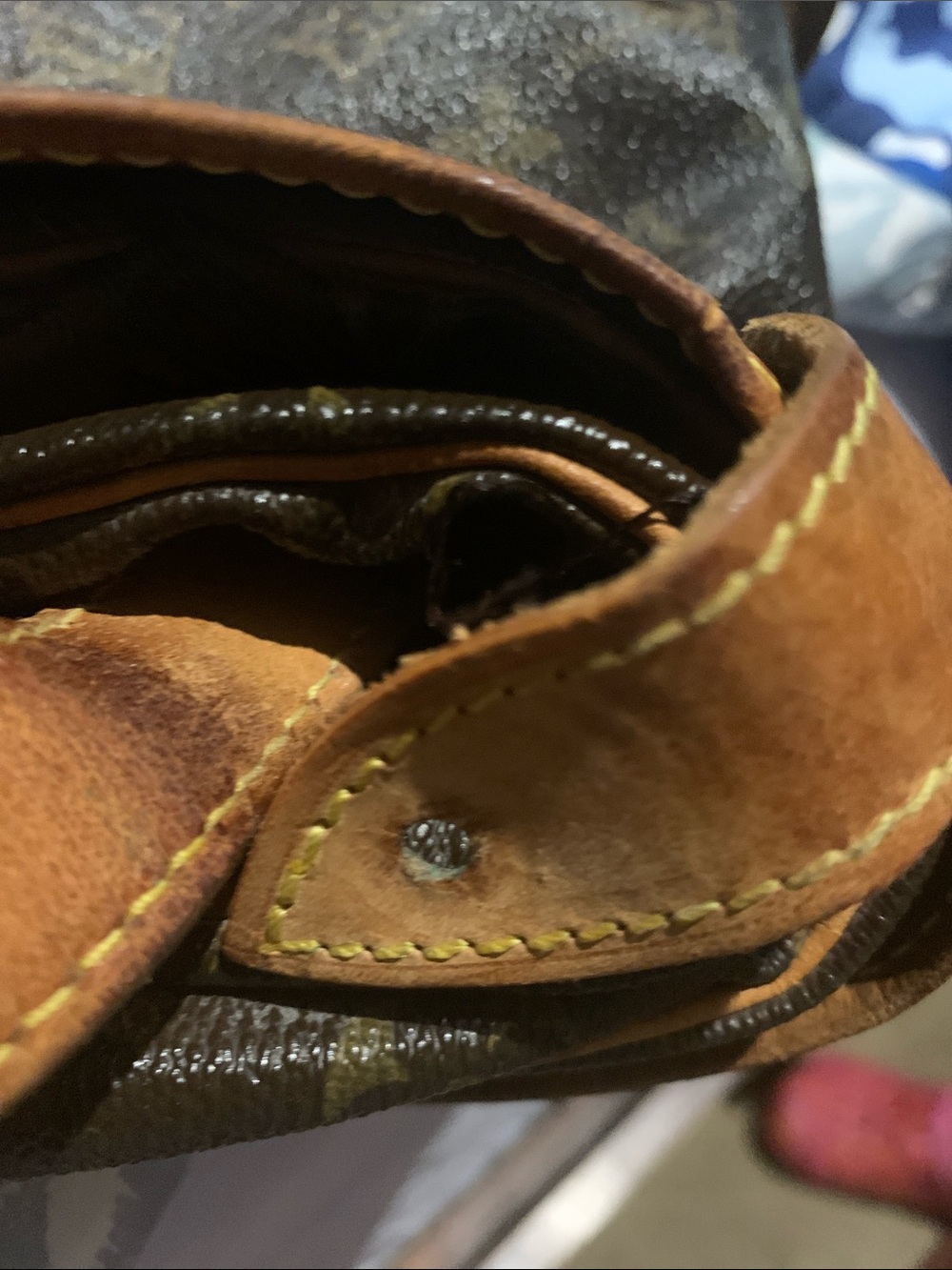 Louis Vuitton Brown Monogram Canvas Duffel with Tan Leather Trim and Straps - Picture 6 of 16